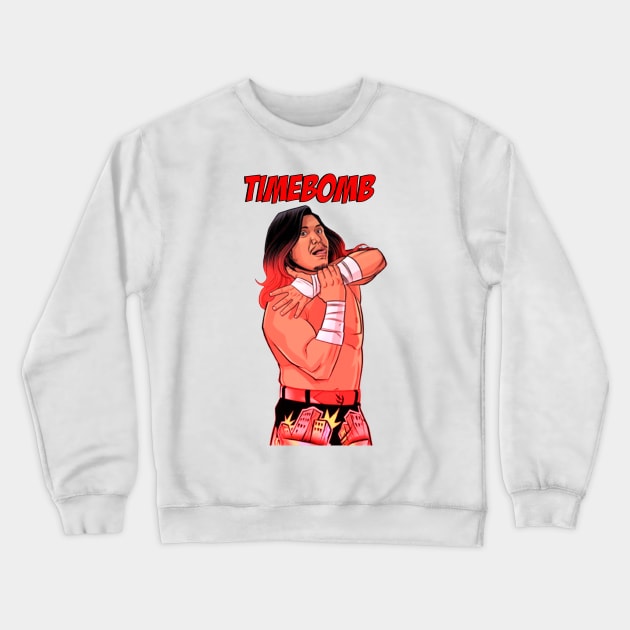 Timebomb Animated (with text) Crewneck Sweatshirt by MaxMarvelousProductions